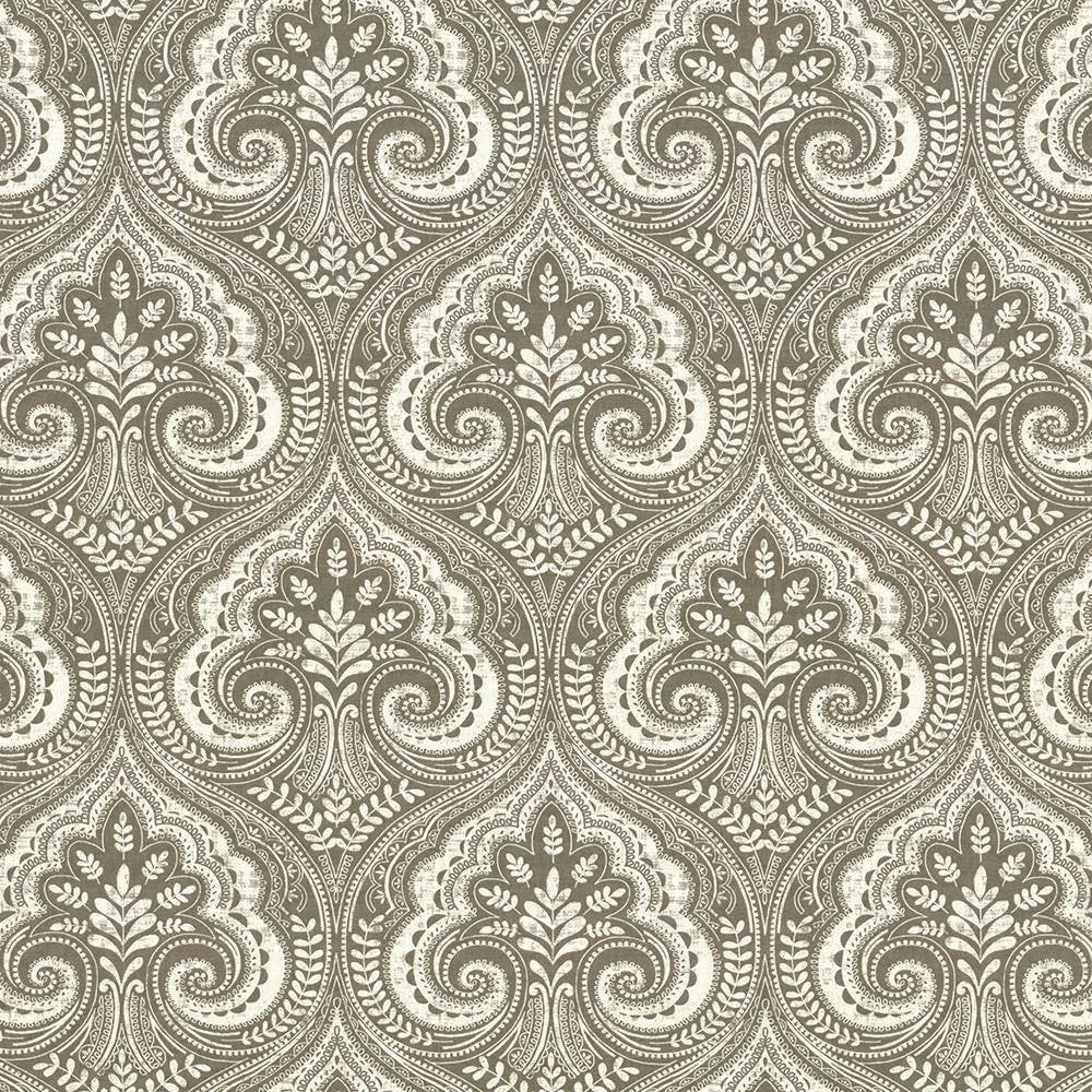Pietro Paisley Charcoal by Kasmir Fabric 5105 100% Cotton
 TURKMENISTAN </p><p>Repeat: Horizontal: 13 6/8 inches and Vertical: 17 6/8 inches 54 - 55 - Fabric Carolina -