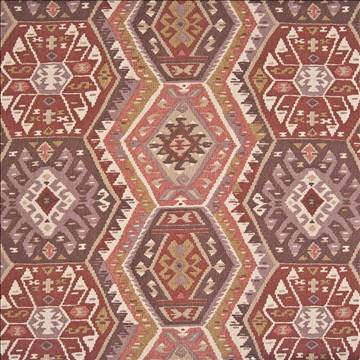 Pima Basketry Terracotta by Kasmir Fabric 1389 100% Cotton USA 15,000 Wyzenbeek Double Rubs H: 27 inches, V: 25 2/8 inches 54 - Fabric Carolina - Kasmir