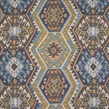 Pima Basketry Turquoise by Kasmir Fabric 1390 100% Cotton USA 15,000 Wyzenbeek Double Rubs H: 27 inches, V: 25 2/8 inches 54 - Fabric Carolina - Kasmir