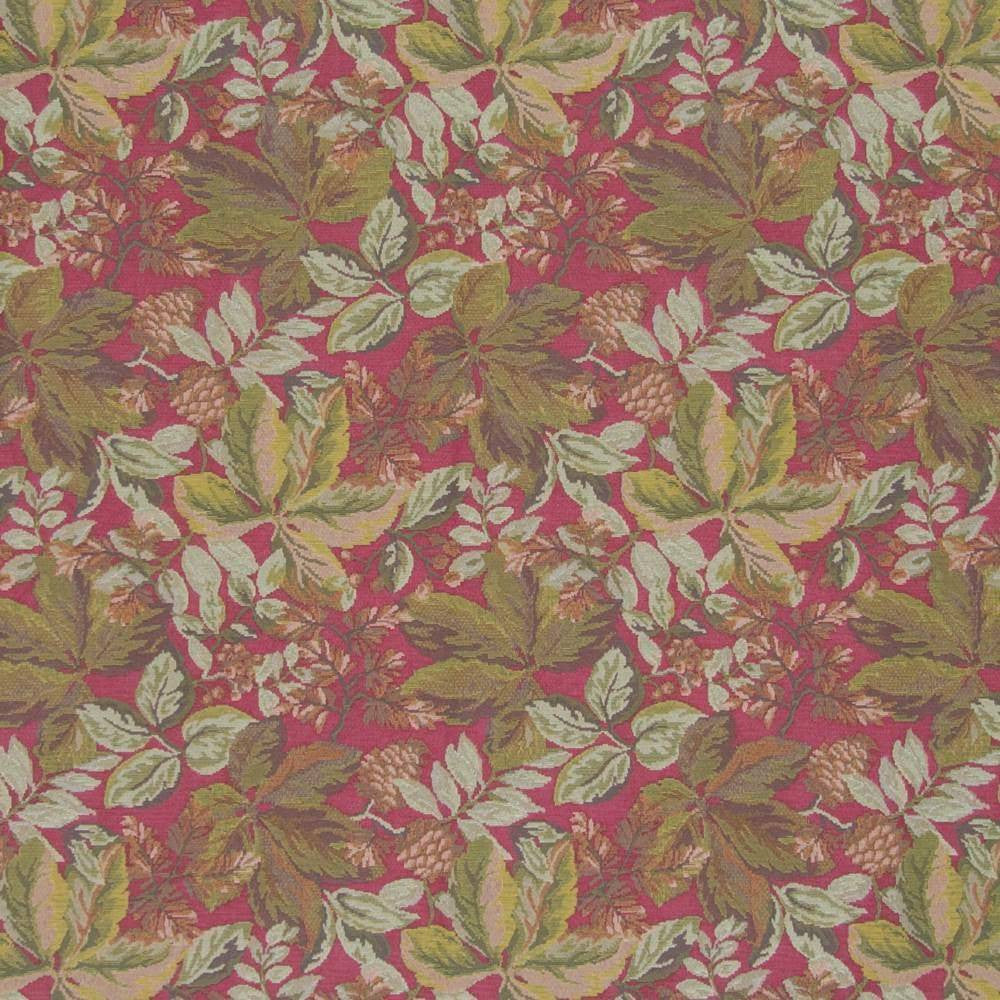 Pine Cone Lodge Berrywine by Kasmir Fabric 1359 USA 15,000 Wyzenbeek Double Rubs H: 13 4/8 inches, V:28 4/8 inches 54 - Fabric Carolina - Kasmir