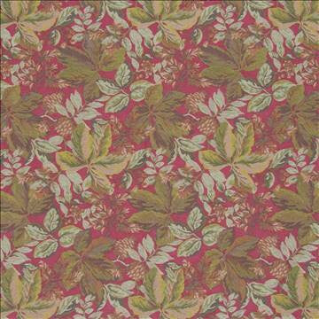 Pine Cone Lodge Berrywine by Kasmir Fabric 1359 55% Polyester 45% Cotton USA 15,000 Wyzenbeek Double Rubs H: 13 4/8 inches, V: 28 4/8 inches 54 - Fabric Carolina - Kasmir