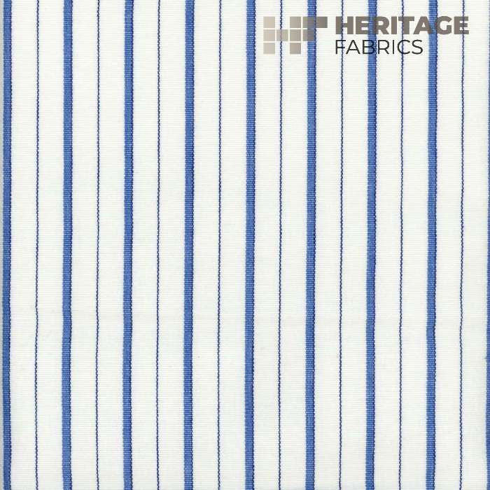 Piper Cobalt by Heritage Fabric - 100% Cotton India 12,000 Horizontal: 1.08" and Vertical: N/A 54" - Fabric Carolina -