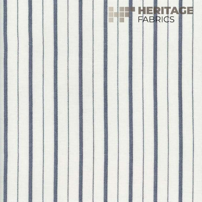 Piper Indigo by Heritage Designer Fabric - 100% Cotton India 12,000 Horizontal: 1.08" and Vertical: N/A 54" - Swanky Fabrics -