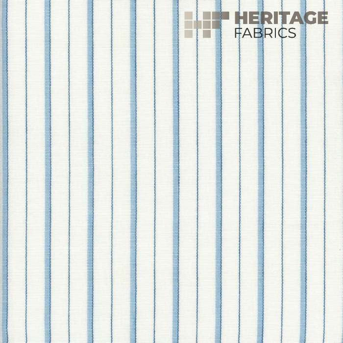 Piper Sky by Heritage Designer Fabric - 100% Cotton India 12,000 Horizontal: 1.08" and Vertical: N/A 54" - Swanky Fabrics -