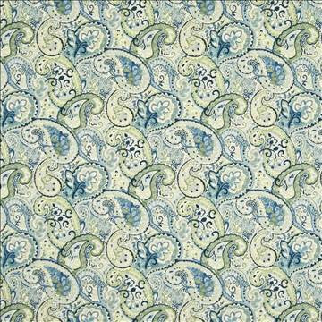 Pixie Paisley Niagara by Kasmir Fabric 1388 100% Cotton PERU 12,000 Wyzenbeek Double Rubs H: 13 4/8 inches, V: 13 4/8 inches 54 - 55 - Fabric Carolina - Kasmir