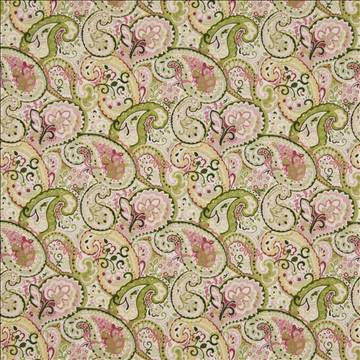 Pixie Paisley Strawberry by Kasmir Fabric 1387 100% Cotton PERU 12,000 Wyzenbeek Double Rubs H: 13 4/8 inches, V: 13 4/8 inches 54 - 55 - Fabric Carolina - Kasmir