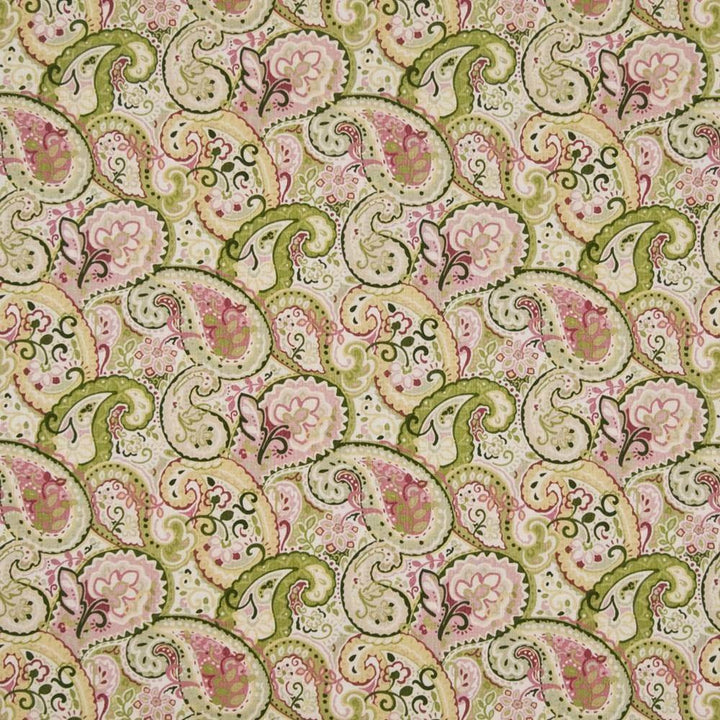 Pixie Paisley Strawberry by Kasmir Fabric 1387 PERU 12,000 Wyzenbeek Double Rubs H: 13 4/8 inches, V:13 4/8 inches 54 - 55 - Fabric Carolina - Kasmir