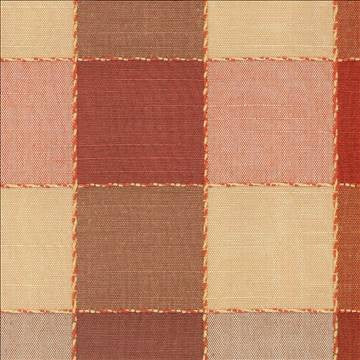 Plaid 625 Copper by Kasmir Fabric 1296 60% Cotton 40% Polyester TAIWAN - H: 6 6/8 inches, V: 8 4/8 inches 54 - Fabric Carolina - Kasmir