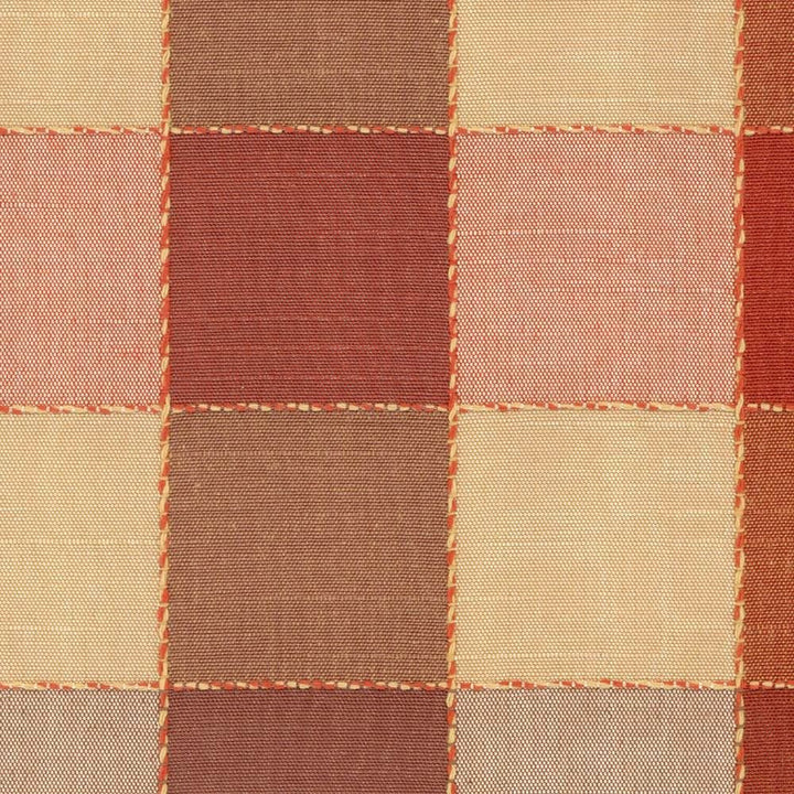 Plaid 625 Copper by Kasmir Fabric 1296 60% Cotton 40% Polyester TAIWAN Horizontal: 6 6/8 inches and Vertical: 8 4/8 inches 54 - Fabric Carolina -