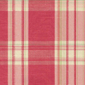 Plaid 665 Carnation by Kasmir Fabric