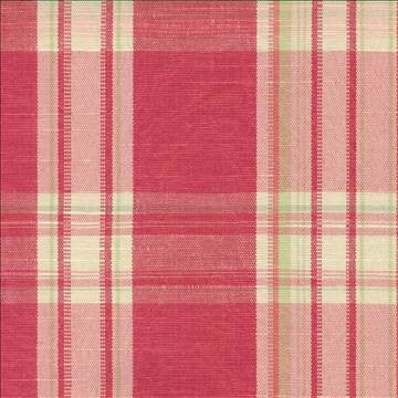 Plaid 665 Carnation by Kasmir Fabric 1296 60% Cotton 40% Polyester TAIWAN - H: 7 inches, V: 8 4/8 inches 54 - Fabric Carolina - Kasmir