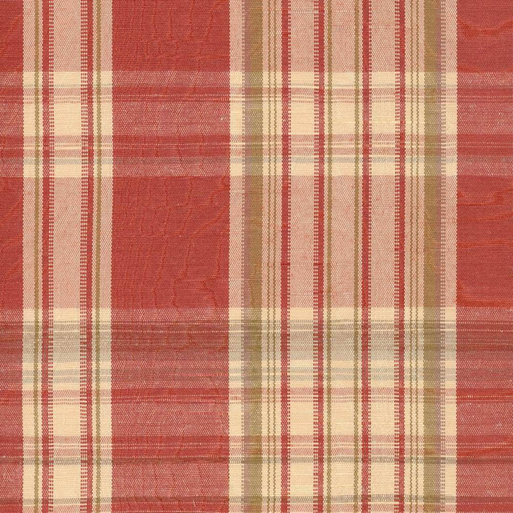 Plaid 665 Copper by Kasmir Fabric 1296 TAIWAN H: 7 inches, V:8 4/8 inches 54 - Fabric Carolina - Kasmir