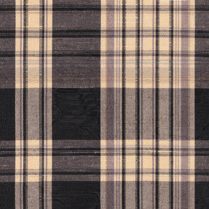 Plaid 665 Jet by Kasmir Fabric