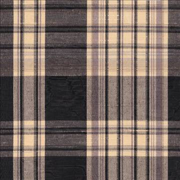 Plaid 665 Jet by Kasmir Fabric 1296 60% Cotton 40% Polyester TAIWAN - H: 7 inches, V: 8 4/8 inches 54 - Fabric Carolina - Kasmir
