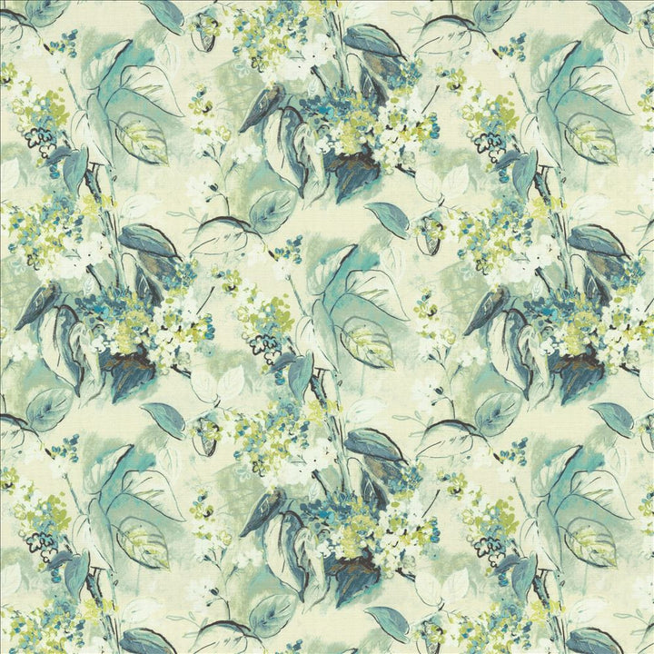 Pleasant Garden Menthe by Kasmir Fabric 1464 100% Cotton
 SOUTH KOREA </p><p>Repeat: Horizontal: 27 inches and Vertical: 24 6/8 inches 54 - Fabric Carolina -