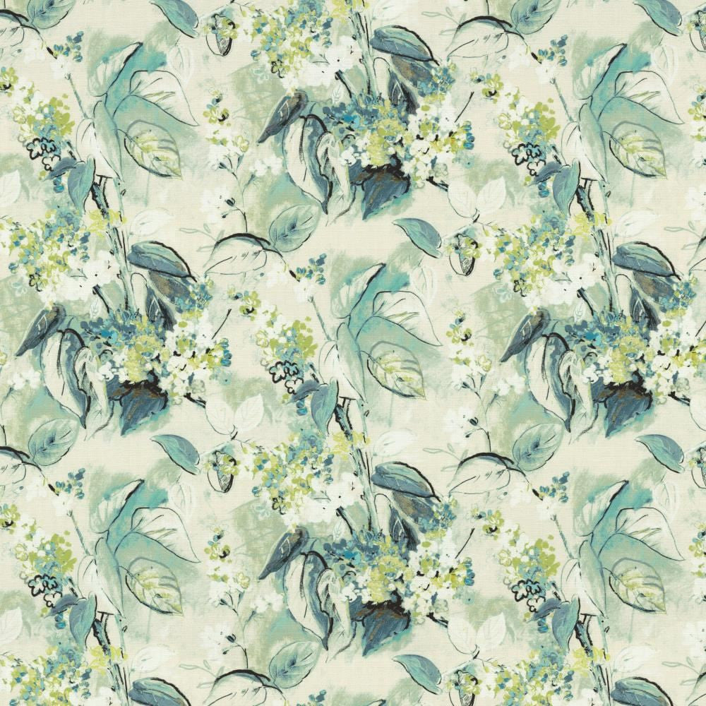 Pleasant Garden Menthe by Kasmir Fabric 1464 100% Cotton
 SOUTH KOREA </p><p>Repeat: Horizontal: 27 inches and Vertical: 24 6/8 inches 54 - Fabric Carolina -