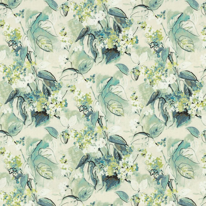 Pleasant Garden Menthe by Kasmir Fabric 1464 100% Cotton
 SOUTH KOREA </p><p>Repeat: Horizontal: 27 inches and Vertical: 24 6/8 inches 54 - Fabric Carolina -
