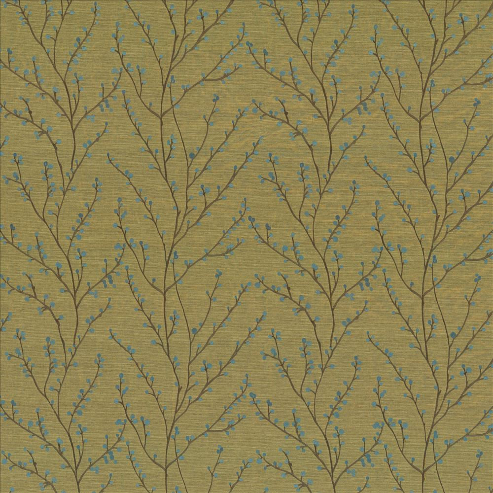 Plum Grove Celeriac by Kasmir Fabric 1442 87% Rayon 13% Polyester Embroidery 100% Polyester INDIA 9,000 Wyzenbeek Double Rubs Horizontal: 17 3/8 inches and Vertical: 15 4/8 inches 52 - 55 - Fabric Carolina -