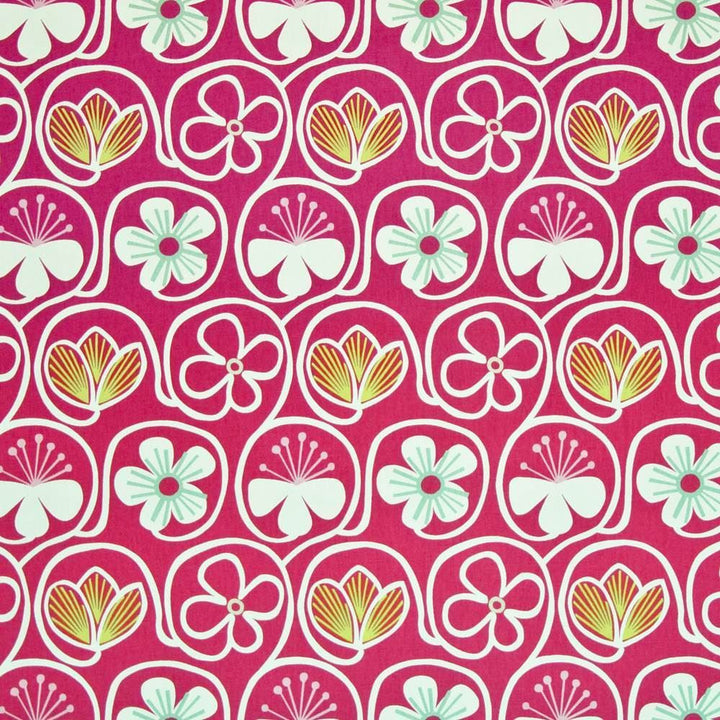 Poipu Beach Raspberry by Kasmir Fabric 1400 100% Cotton USA 15,000 Wyzenbeek Double Rubs Horizontal: 13 4/8 inches and Vertical: 25 2/8 inches 54 - Fabric Carolina -