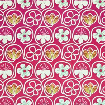 Poipu Beach Raspberry by Kasmir Fabric 1400 100% Cotton USA 15,000 Wyzenbeek Double Rubs H: 13 4/8 inches, V: 25 2/8 inches 54 - Fabric Carolina - Kasmir