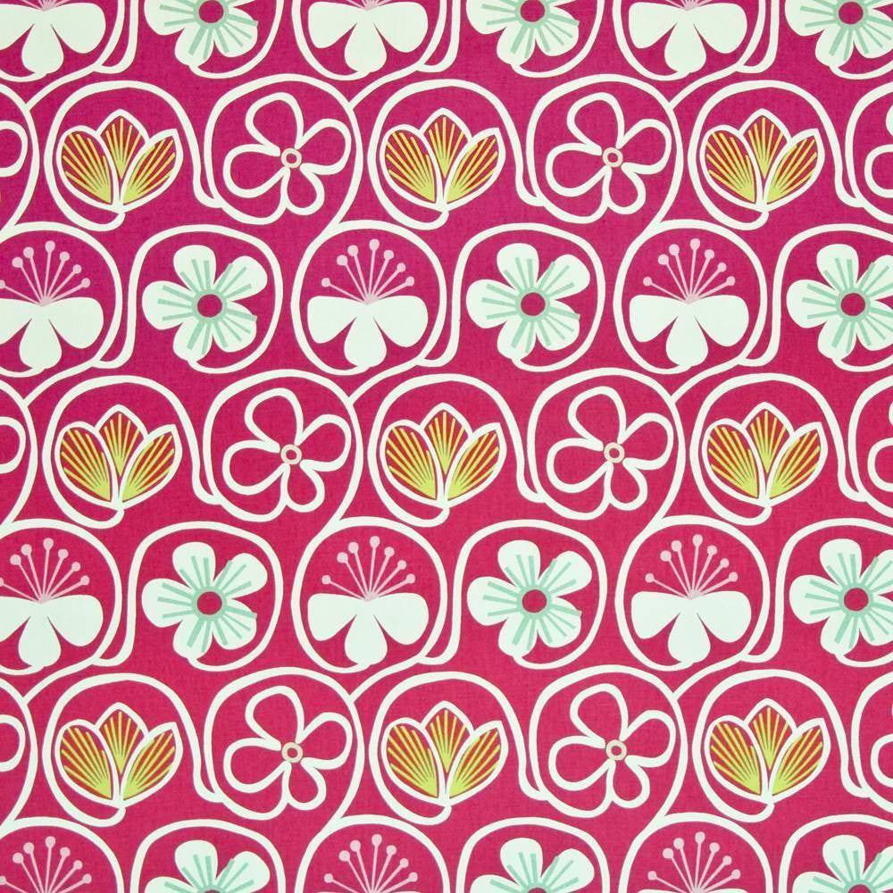 Poipu Beach Raspberry by Kasmir Fabric 1400 USA 15,000 Wyzenbeek Double Rubs H: 13 4/8 inches, V:25 2/8 inches 54 - Fabric Carolina - Kasmir