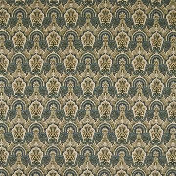 Polo Lounge Cerulean by Kasmir Fabric 1371 100% Cotton PERU 15,000 Wyzenbeek Double Rubs H: 6 6/8 inches, V: 9 inches 54 - Fabric Carolina - Kasmir