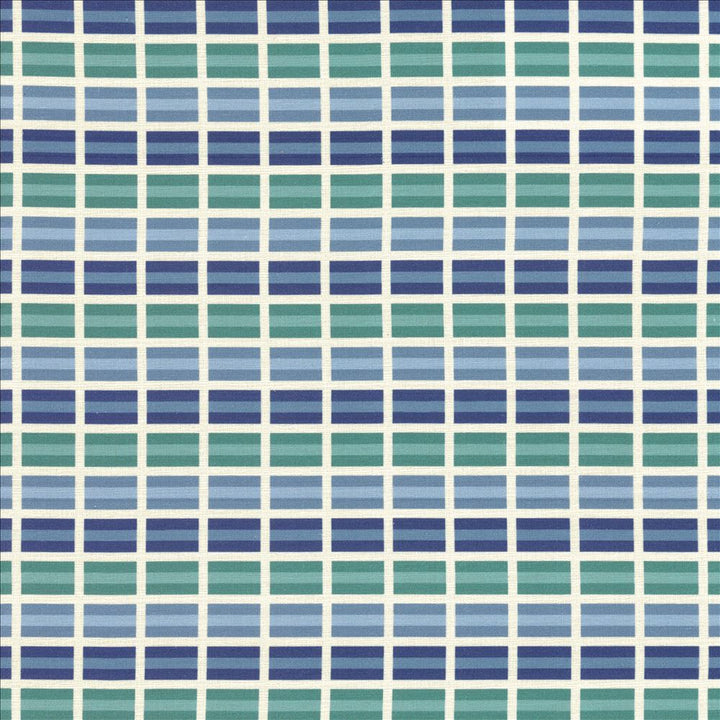 Power Grid Marina by Kasmir Fabric 5125 100% Cotton SOUTH KOREA 12,000 Wyzenbeek Double Rubs Horizontal: 1 4/8 inches and Vertical: 3 inches 54 - Fabric Carolina -