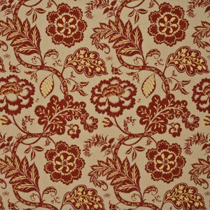 Hinton Red by Baker Lifestyle Fabric