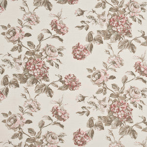 Mottisfont Print Antique Rose by Baker Lifestyle Fabric