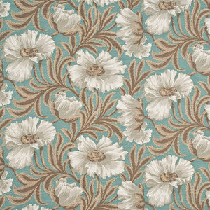 Sissinghurst Aqua by Baker Lifestyle Fabric
