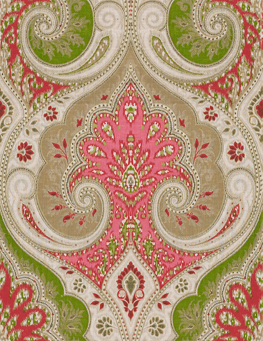 Latika Fuchsia/Lime by Baker Lifestyle Fabric
