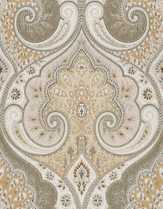 Latika Stone/Oatmeal by Baker Lifestyle Fabric