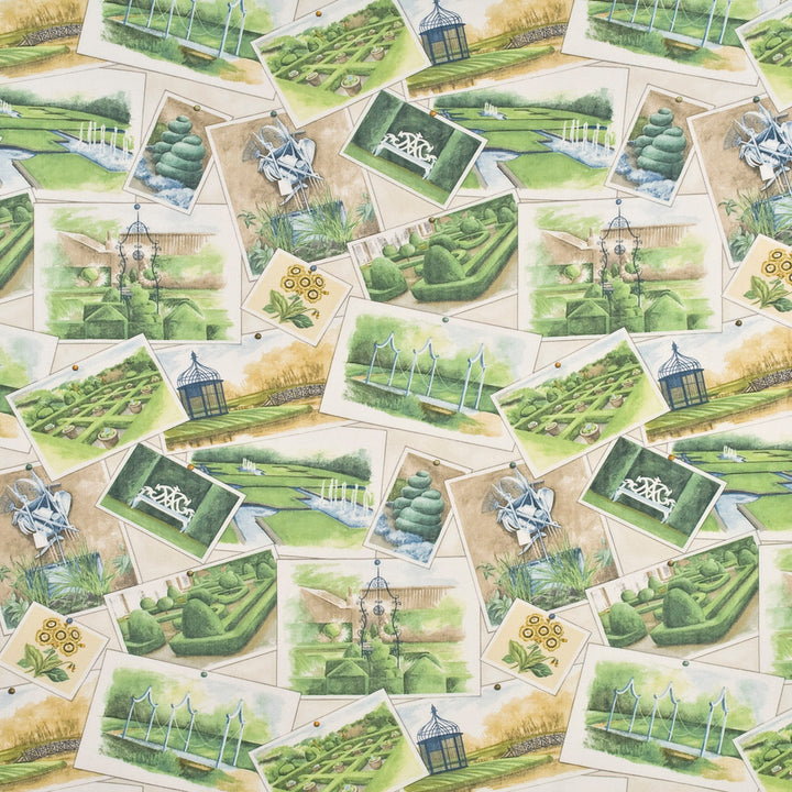 Opera Postcards Ivory/Multi by Baker Lifestyle Fabric