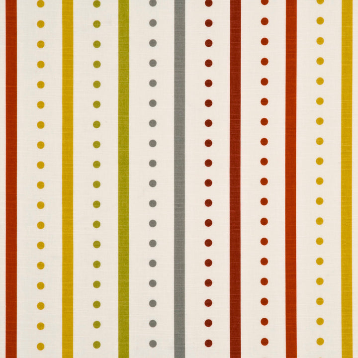 Opera Stripe Red/Gold by Baker Lifestyle Fabric