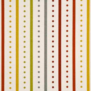 Opera Stripe Red/Gold by Baker Lifestyle Fabric