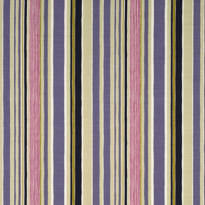 Mallow Stripe Damson/Mauve/Taupe by Baker Lifestyle Fabric