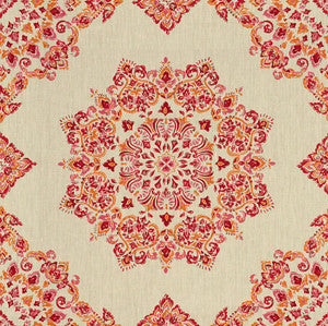 Parvani Fuchsia/Sienna by Baker Lifestyle Fabric