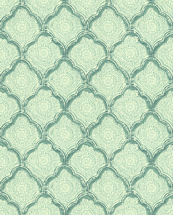 Kashmira Aqua by Baker Lifestyle Fabric