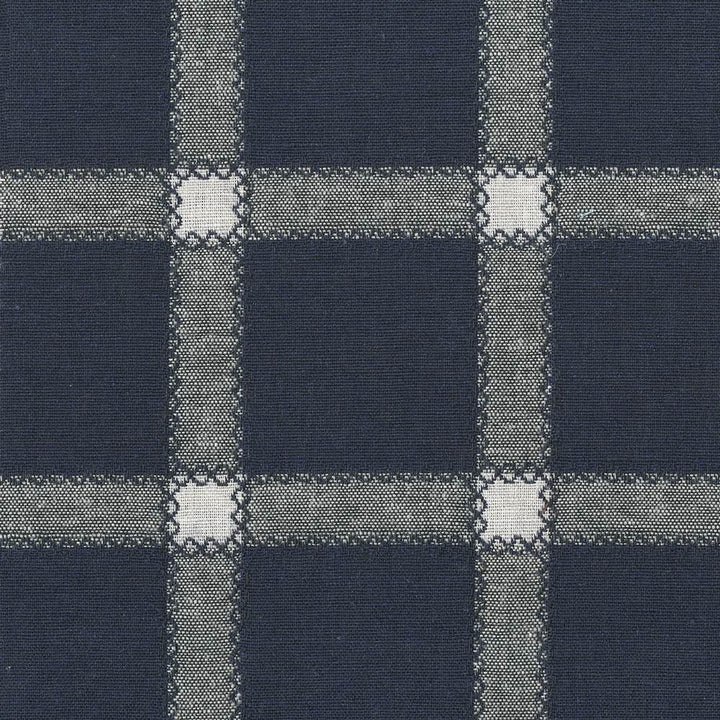 Prairie Quilt Navy by Kasmir Fabric 8004 61% Linen
39% Cotton
 USA 3,000 Wyzenbeek Double Rubs Horizontal: 7 inches and Vertical: 3 4/8 inches 54 - Fabric Carolina -
