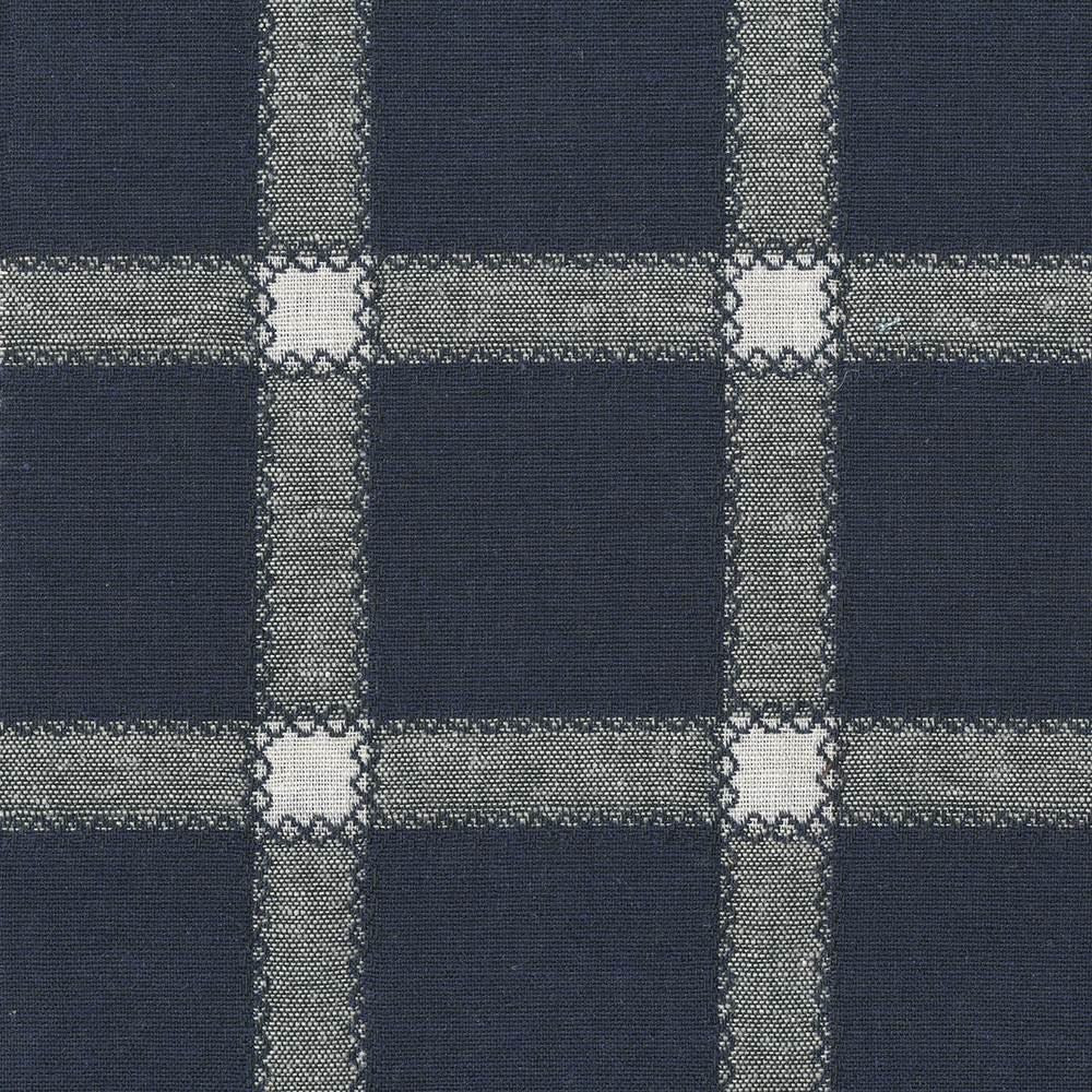 Prairie Quilt Navy by Kasmir Fabric 8004 61% Linen
39% Cotton
 USA </p><p>Repeat: Horizontal: 7 inches and Vertical: 3 4/8 inches 54 - Fabric Carolina -