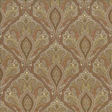 Prati Paisley Platinum by Kasmir Fabric 5079 100% Cotton USA 15,000 Wyzenbeek Double Rubs H: 18 inches, V: 18 inches 54 - Fabric Carolina - Kasmir