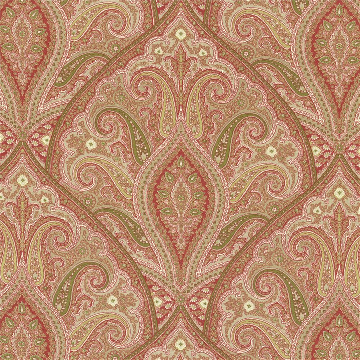 Prati Paisley Sunshine by Kasmir Fabric 5080 100% Cotton USA 15,000 Wyzenbeek Double Rubs Horizontal: 18 inches and Vertical: 18 inches 54 - Fabric Carolina -