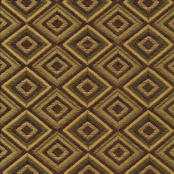 Primeaux Diamond Olivewood by Kasmir Fabric 1398 68% Polyester 32% Rayon CHINA 12,000 Wyzenbeek Double Rubs H: 1 1/8 inches, V: 1 1/8 inches 54 - 56 - Fabric Carolina - Kasmir