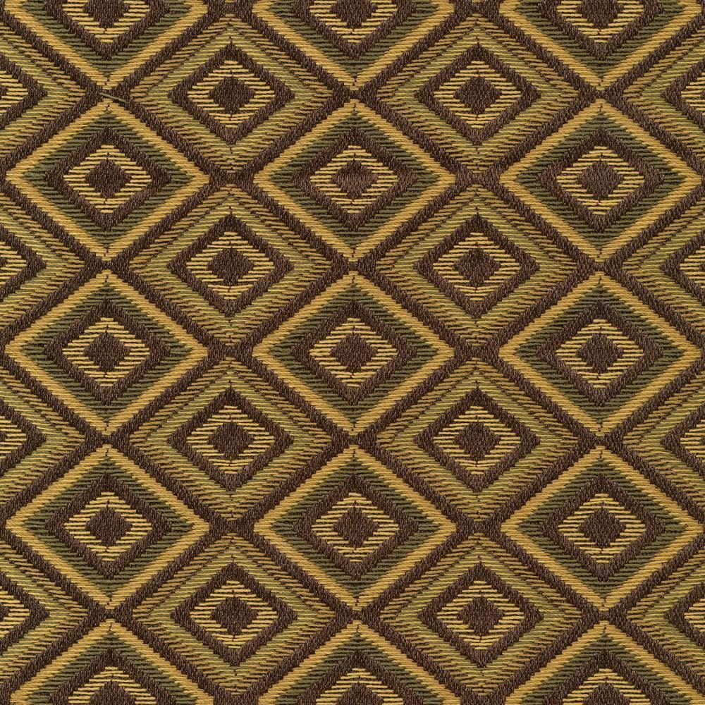 Primeaux Diamond Olivewood by Kasmir Fabric 1398 68% Polyester 32% Rayon CHINA 12,000 Wyzenbeek Double Rubs Horizontal: 1 1/8 inches and Vertical: 1 1/8 inches 54 - 56 - Fabric Carolina -