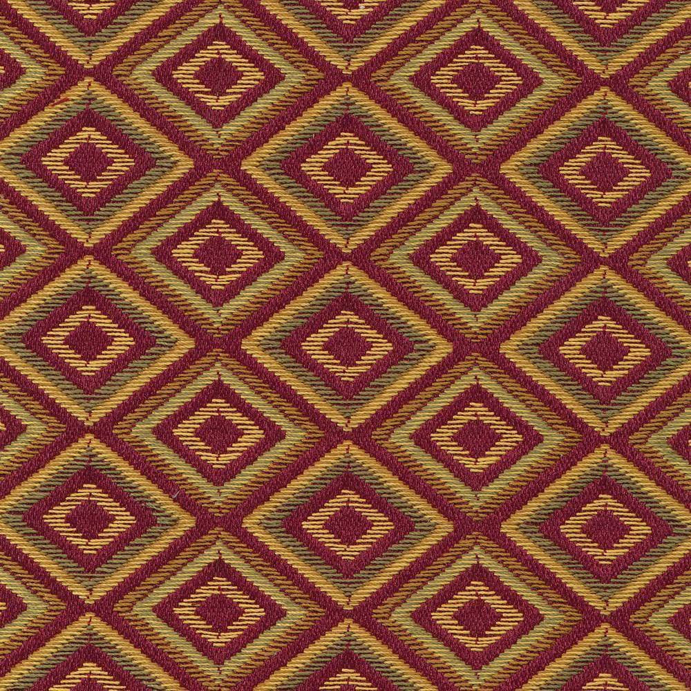 Primeaux Diamond Paprika by Kasmir Fabric 1402 CHINA 12,000 Wyzenbeek Double Rubs H: 1 1/8 inches, V:1 1/8 inches 54 - 56 - Fabric Carolina - Kasmir
