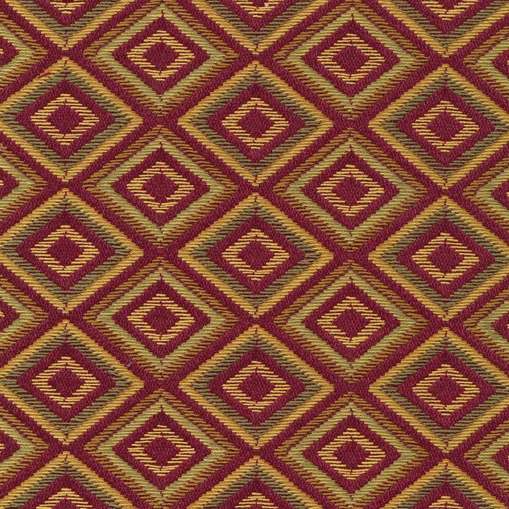 Primeaux Diamond Paprika by Kasmir Fabric 1402 CHINA 12,000 Wyzenbeek Double Rubs H: 1 1/8 inches, V:1 1/8 inches 54 - 56 - Fabric Carolina - Kasmir