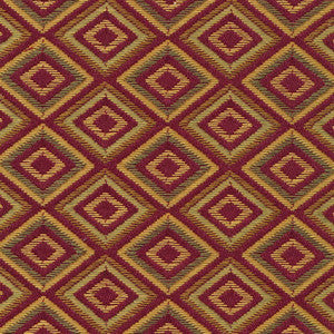 Primeaux Diamond Paprika by Kasmir Fabric