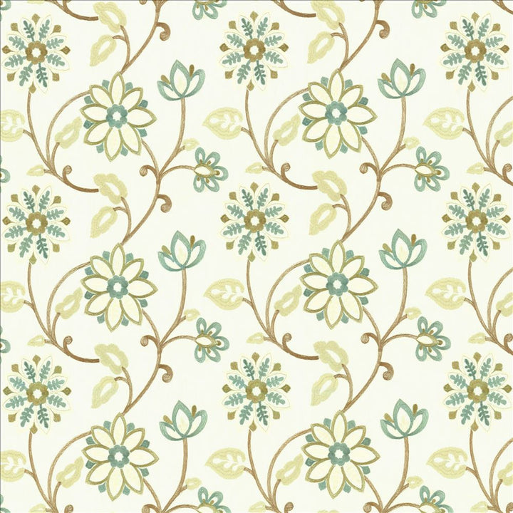 Prize Garden Crystal by Kasmir Fabric 5142 52% Cotton
48% Polyester
 INDIA </p><p>Repeat: Horizontal: 13 inches and Vertical: 9 inches 54 - Fabric Carolina -