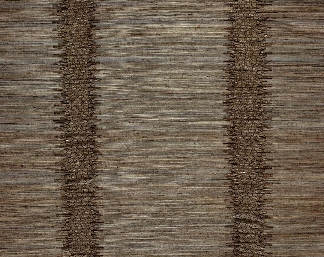 Veronica Beaded Grasscloth Copper SCWP883860003 by Scalamandre Designer Wallpaper