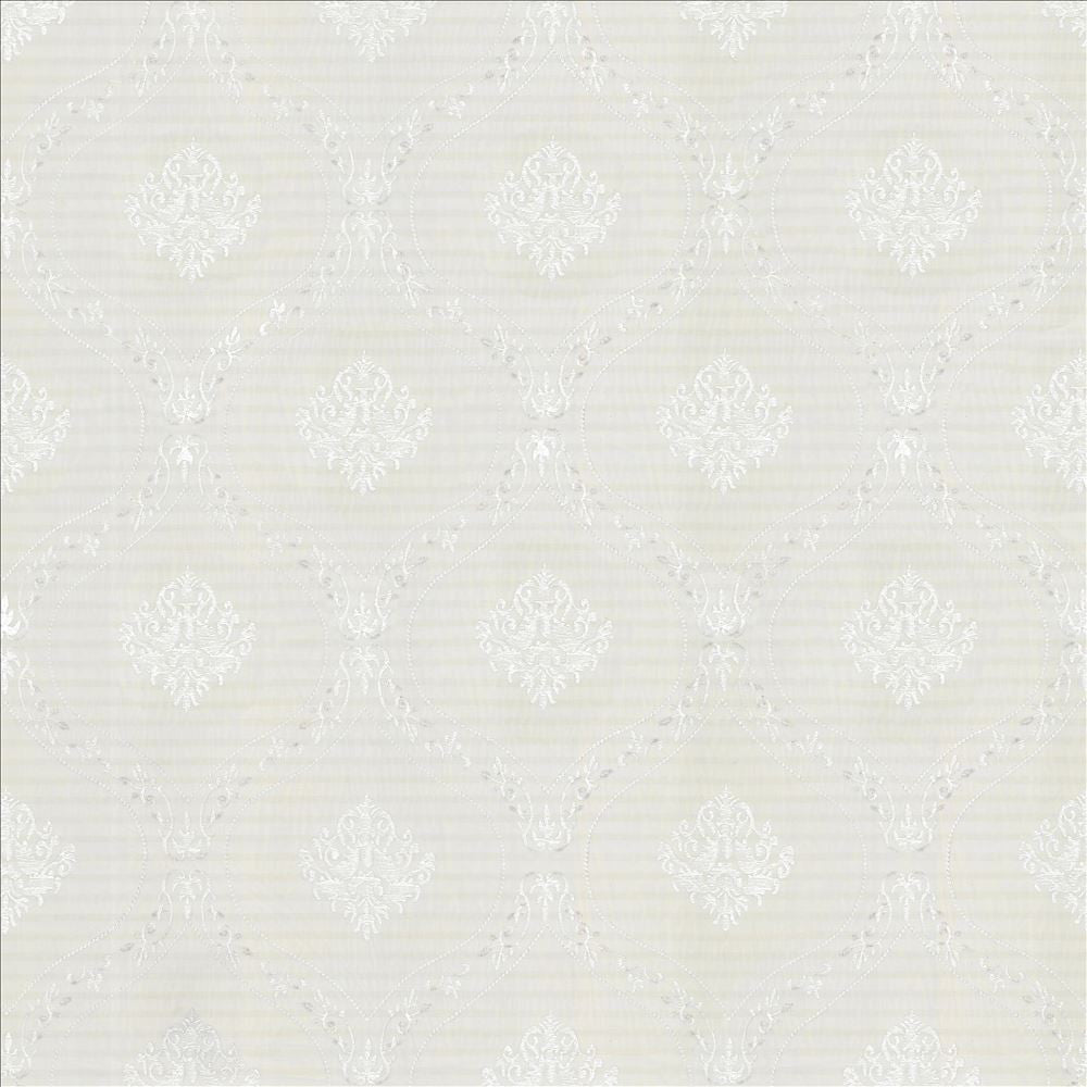 Protege Snow by Kasmir Fabric 5077 100% Polyester
Embroidery
100% Polyester
 CHINA Not Tested </p><p>Repeat: Horizontal: 11 4/8 inches and Vertical: 13 4/8 inches 98 - Fabric Carolina -